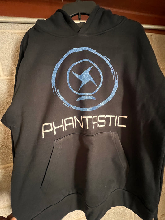Phantastic Holographic Logo Trap Hoodie Black Heavyduty