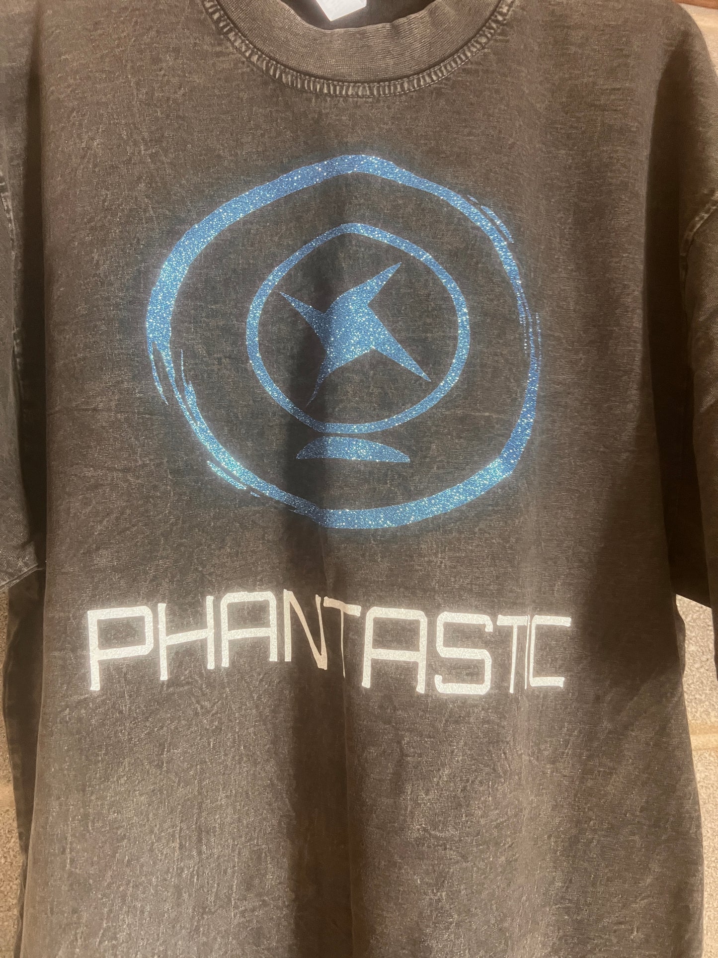 Phantastic Holographic Logo Tee Shirt Black Heavyduty